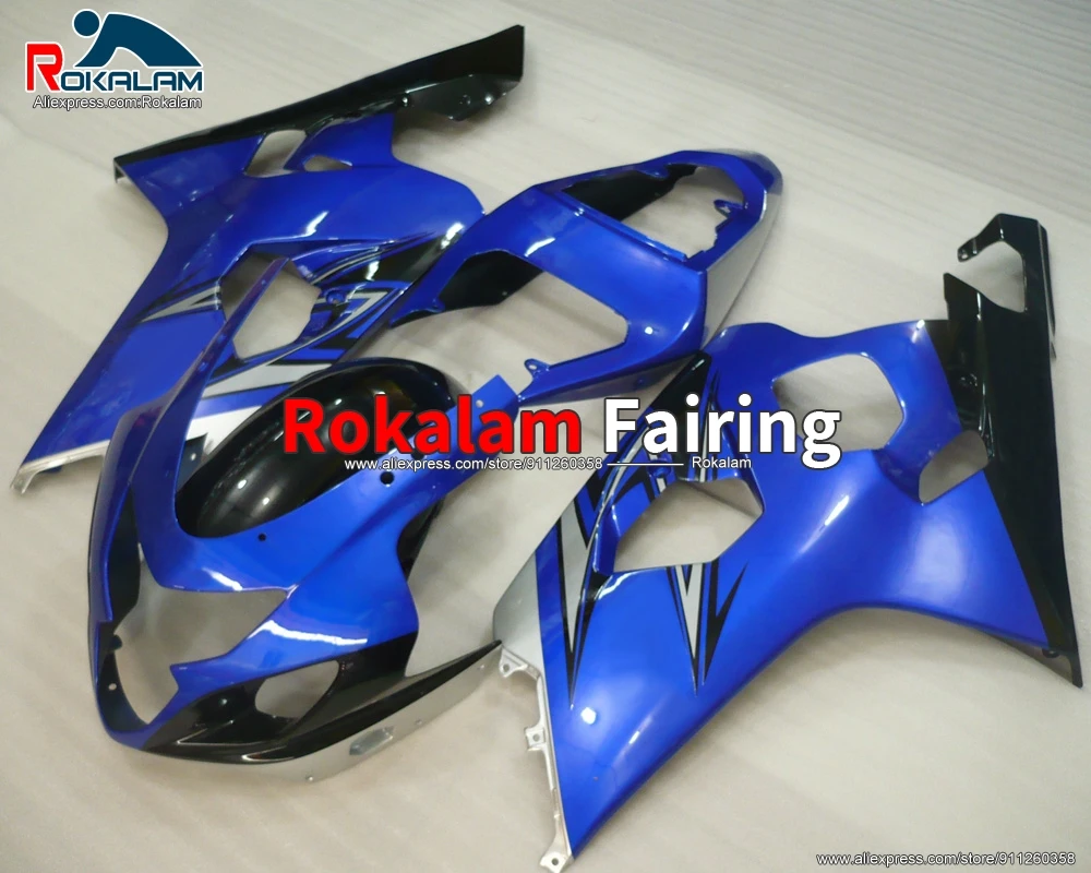 

Aftermarket For Suzuki GSXR600 GSXR750 K4 2004 2005 GSX-R600 GSX-R750 04 05 Motorcycle Blue Fairing Kit (Injection Molding)