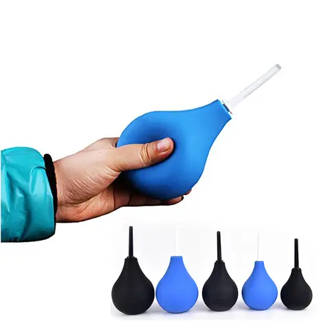 WETIPS Silicone Cleaning Pear Enema Cleaner Anus Douche Portable Ducha Vaginal Washing Poire Lavament Pear Rectum Washing