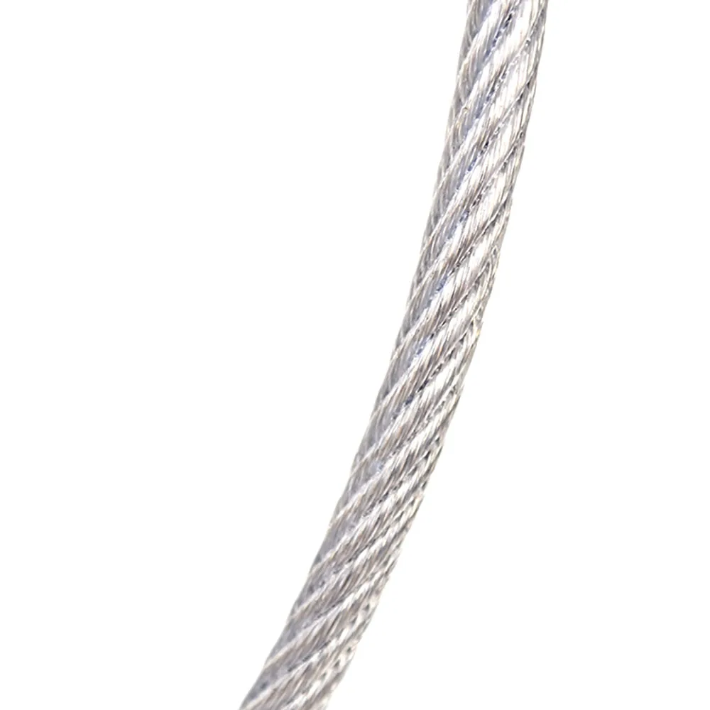 4mm 5mm 6mm 8mm Stainless Steel Wire Rope Cable PVC Plastic Coated 7 x 7/ 7 x 19 1Meter