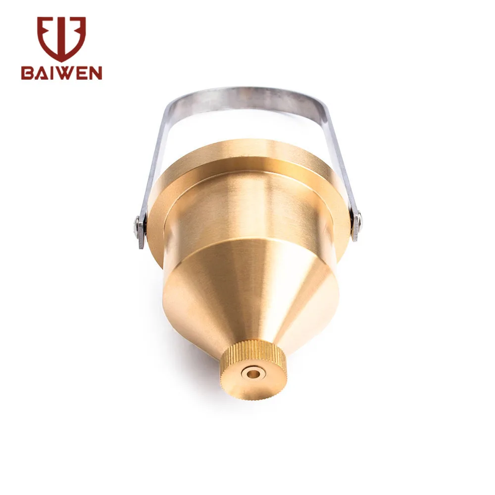 1pc Paint Viscosity Test Cup Viscometer Flow Cup Mixing Thinning Tool #2 & #4 Measuring Tool Golden Sliver