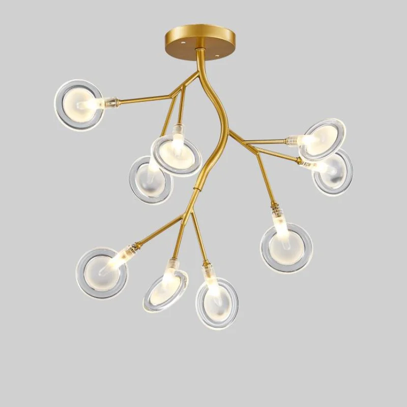 الحديثة LED أضواء السقف الإبداعية شجرة فرع الثريا إضاءة داخلية ضوء غرفة المعيشة تركيبات أضواء غرفة نوم مصباح السقف