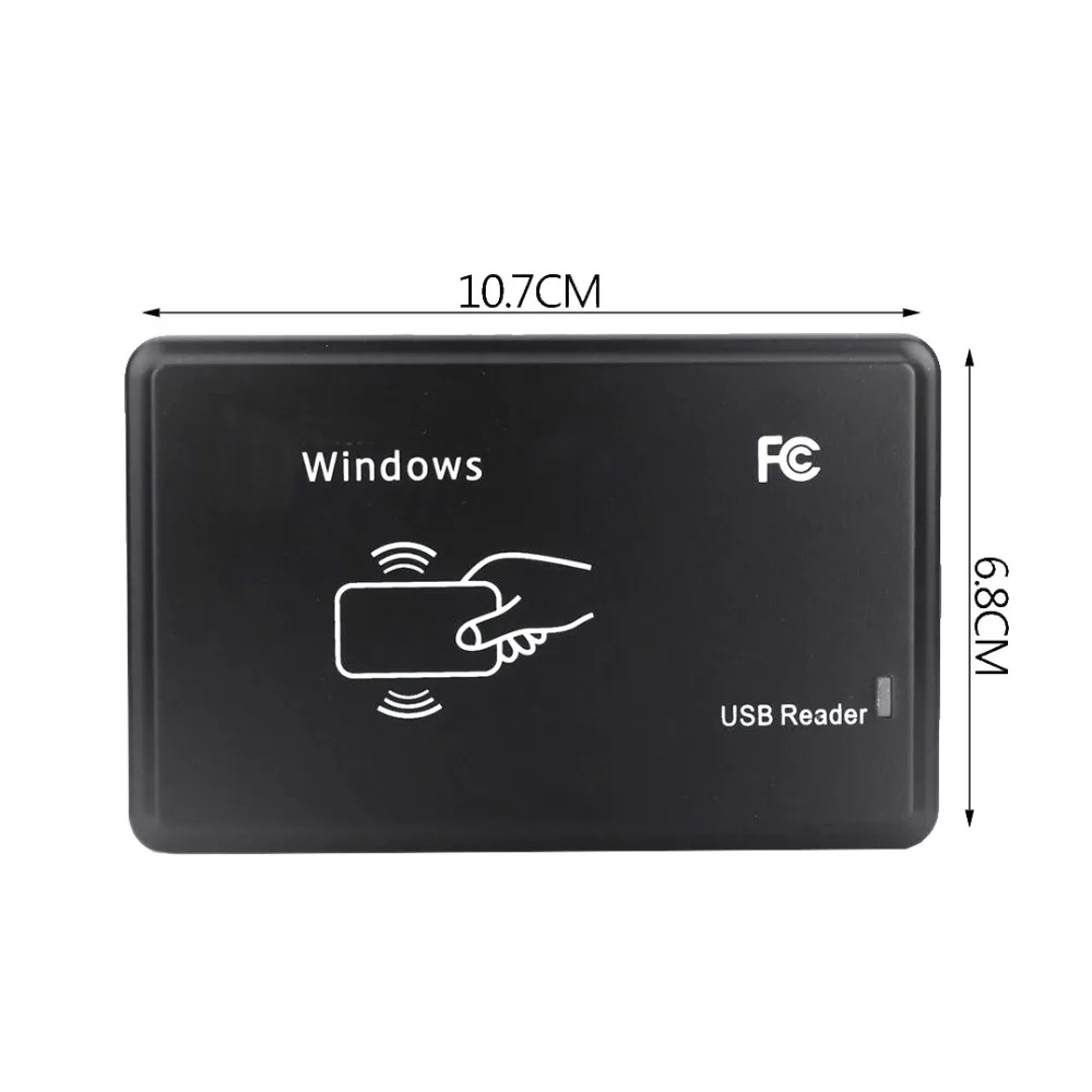 ID Card 125 Khz RFID Reader EM 4100 USB Proximity Sensor Smart Card Reader No Drive Issuing Device EM ID USB For Access Control