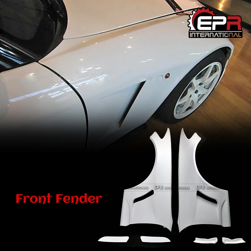 For Honda ASM S2000 IS Design FRP Front Fender 6 Pcs Body Kit Tuning Trim For S2000 Racing Part Fiber Glass Front Fender