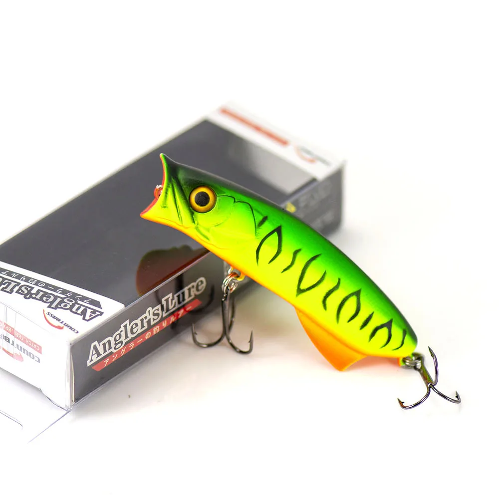 Countbass Topwater Lure 80mm 3-5/32" 12g 27/64 oz. Floating Fishing Hardbait Popper Surface Leurres Plug Wobbler – Detail 8