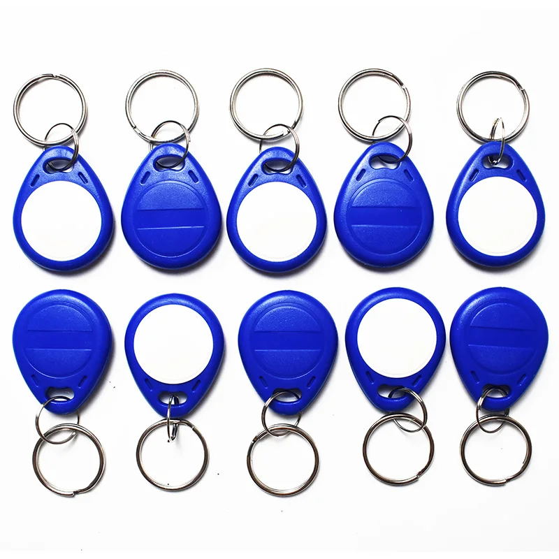 10 sztuk/partia 125Khz zbliżeniowy RFID EM4305 T5577 czytanie kart inteligentnych i zapisywalny Token Tag piloty breloki kontrola dostępu