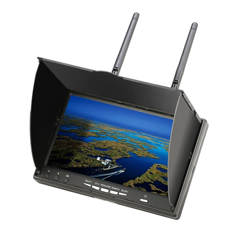 

(In Stock) LCD5802D 5802 5.8G 40CH 7 Inch FPV Monitor with DVR Build-in Battery For FPV Multicopter RC Quadcopter Part