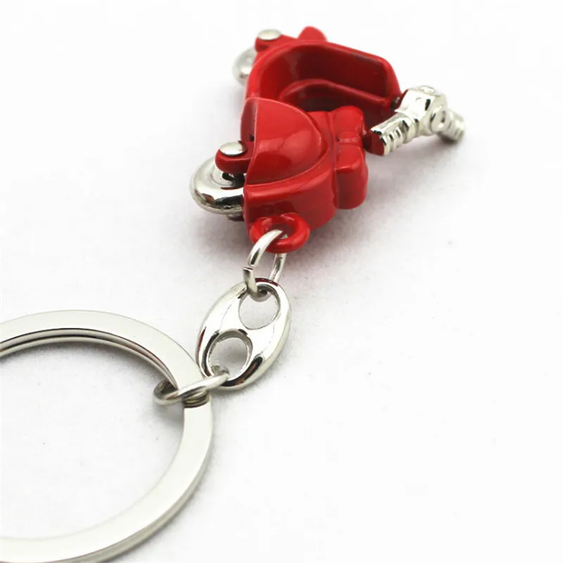 Fashion Keychain Stylish 3D Motorcycle Scooter Car Key Chains Keyfob Classic Electric Cars Keyring Pendant Unisex Gift