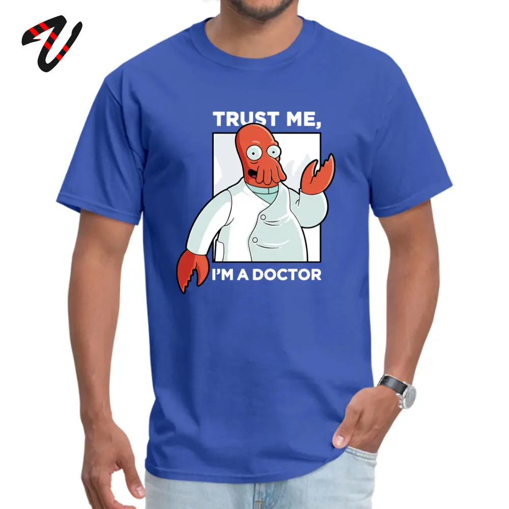 Funny Men\'s T-shirts Doctor Zoidberg Unique T Shirt Special 100% Cotton Fabric Tshirt Trust Me I\'m A Doctor Cthulhu Tees