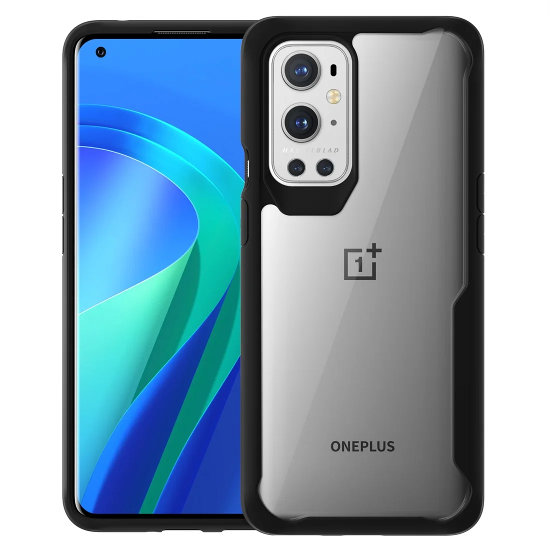 For Oneplus 9 9Pro CaseTranslucent Case TPU Frame Hard Clear Back Cover Armor Shockproof Case For One Plus 9 pro