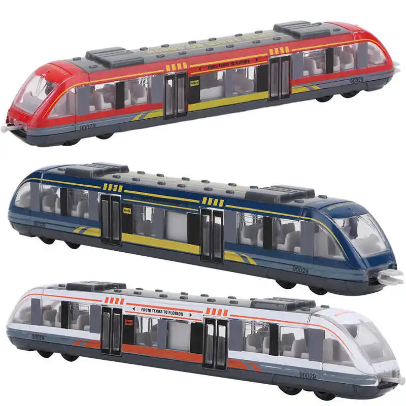 Simulation Alloy Metal High Speed Rail Train Toy Model Educational Toys Kids Children Train Alloy Model Toys Gifts