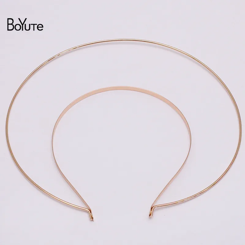 BoYuTe Custom Made (10 Pieces/Lot) 21CM Metal Iron Headband Crown Tiara Base Diy Jewelry Making Handmade Materials