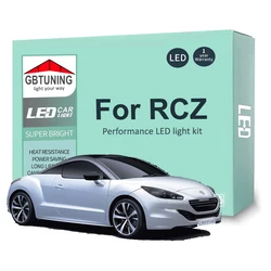 16Pcs LED Interior Light Bulb Kit For Peugeot RCZ 2010 2011 2012 2013 2014 2015 2016 Car Reading Dome Trunk Indoor Lamp Canbus