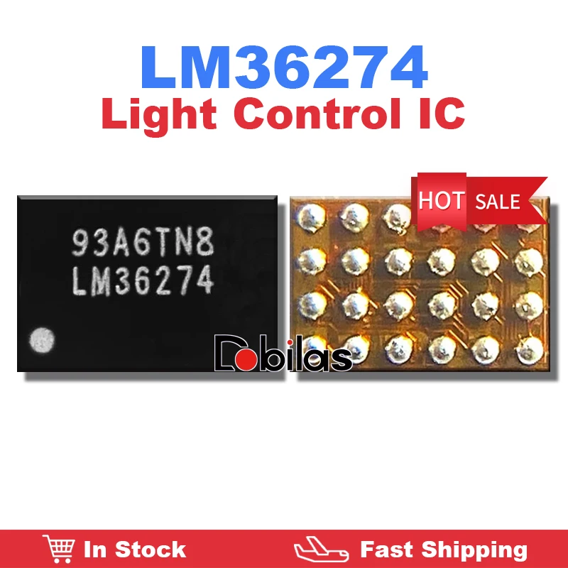 10Pcs LM36274 Backlight Light Control IC BGA 36274 LM36274YFFR For Huawei LCD Display IC Replacement Parts Chip Chipset