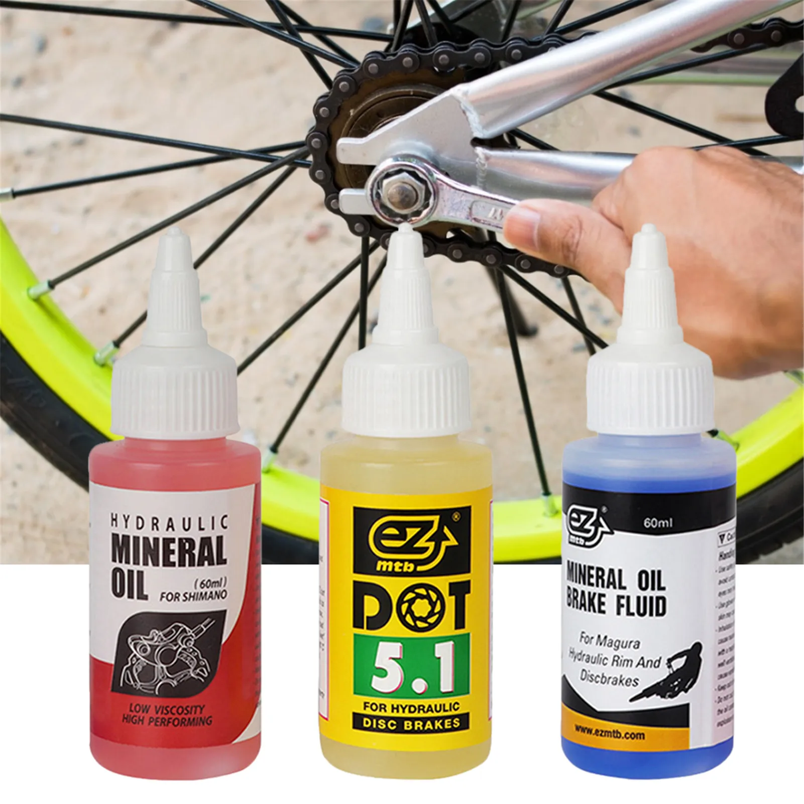 60ml Bicycle Brake Mineral Oil Fluid Hydraulic Disc Brake Lubricant for Shimano Mountain Bikes Drop Shipping