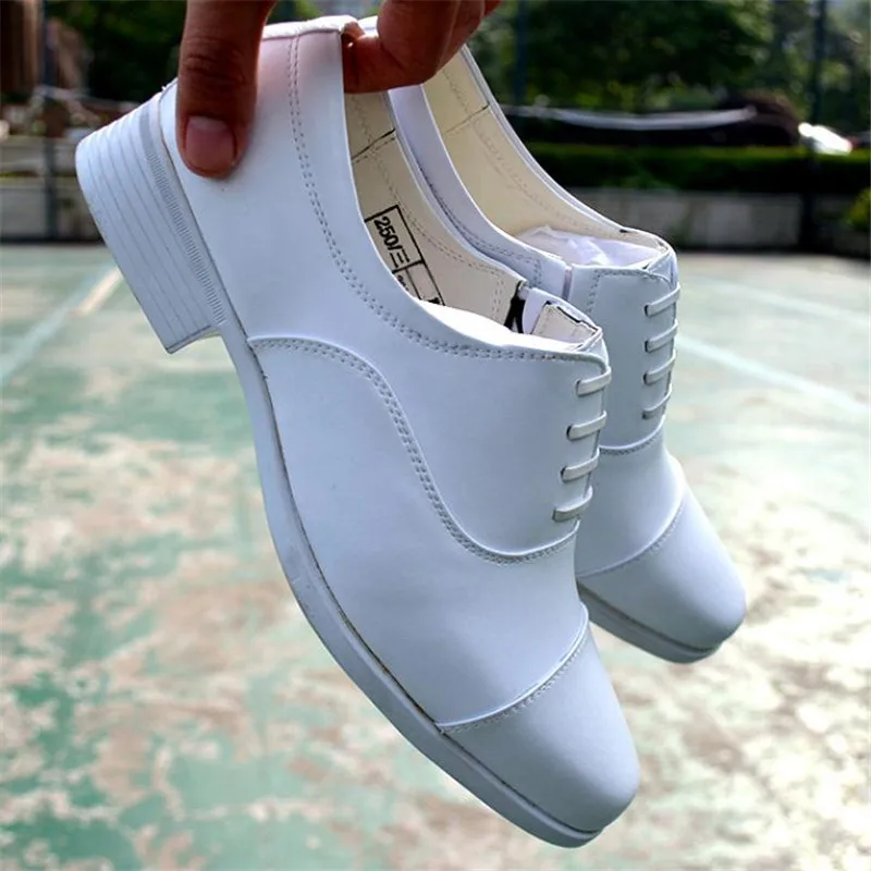 Big Size Men White Wedding Dress Shoes Breathable Three Joint Performance Shoes Men\'s Pointed Formal Shoes Plus Yard