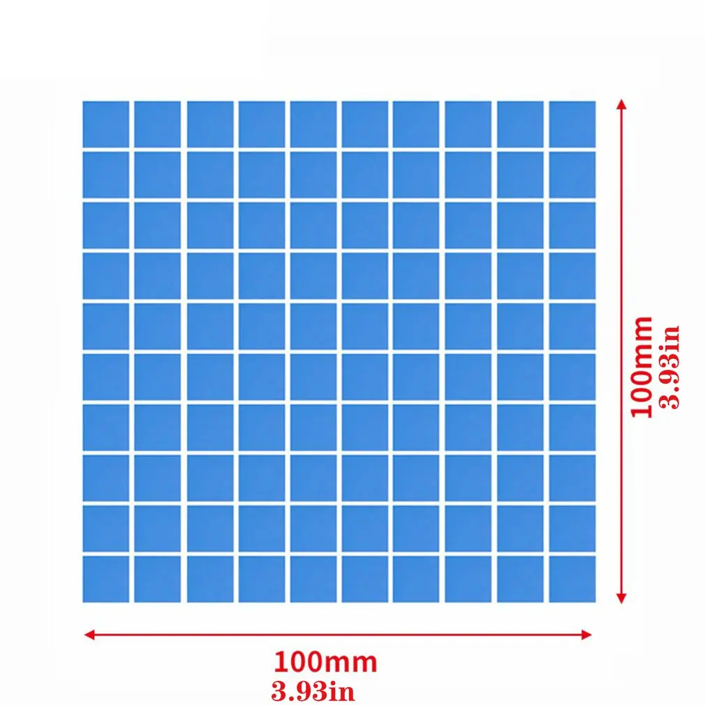 Almohadilla de transferencia de calor, disipador térmico de silicona de refrigeración, Junta autoadhesiva, 8 piezas, 0,5/1/2/3MM IC