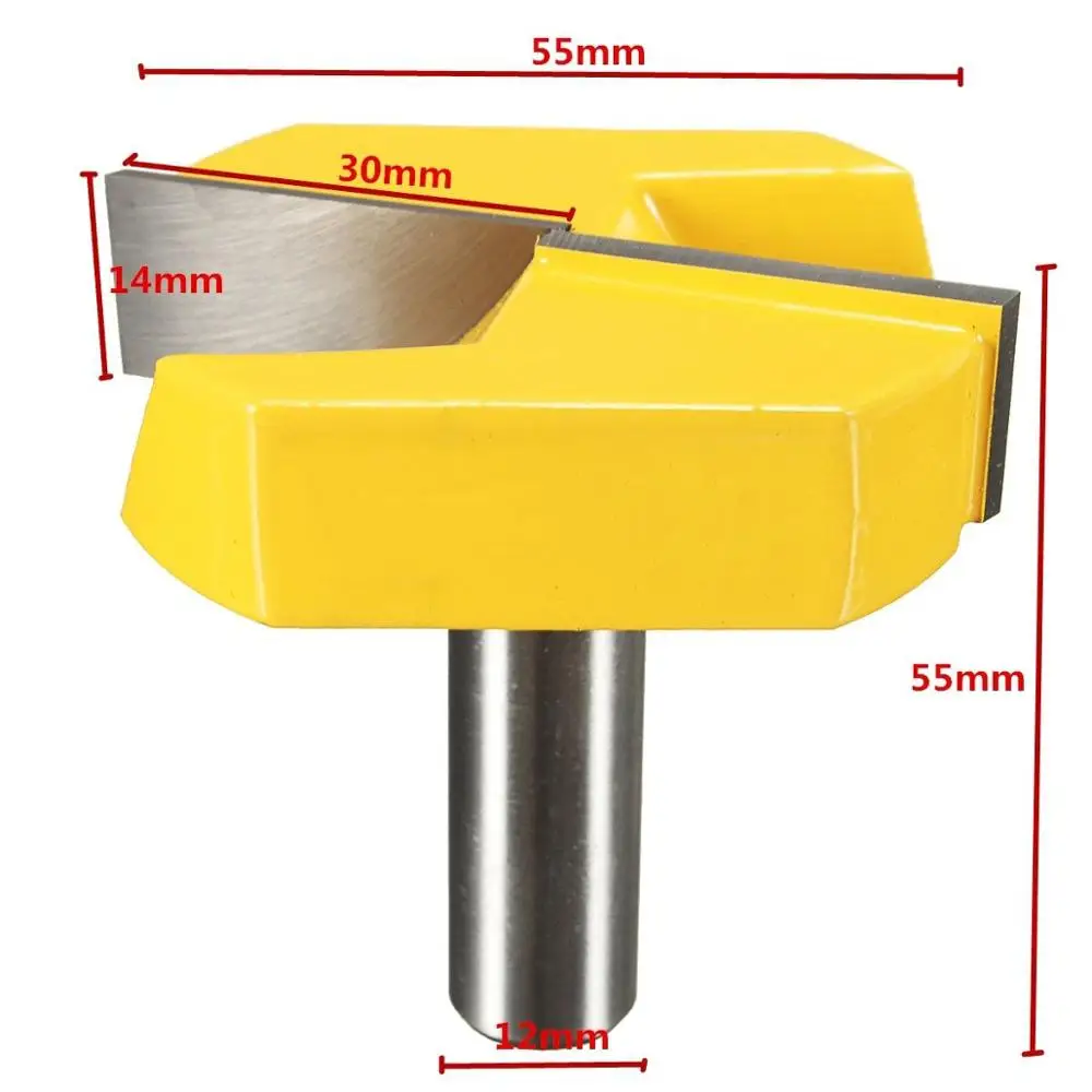 Augusttools  8/12/12.7mm Shank Cleaning Bottom Router Bits Wood Milling Cutter Carbide End Mill For Wood Woodworking Tools