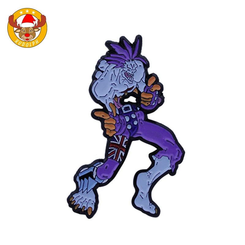 New hip hop punk rock enamel pin