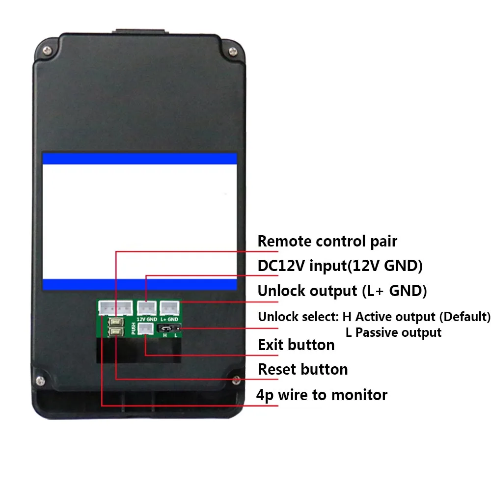 TUYA Video Intercom WIFI RFID Fingerprint Video Tür Telefon System Hause Sprechanlage mit 7 Inch Unterstützung Remote APP Entriegelung Rekord