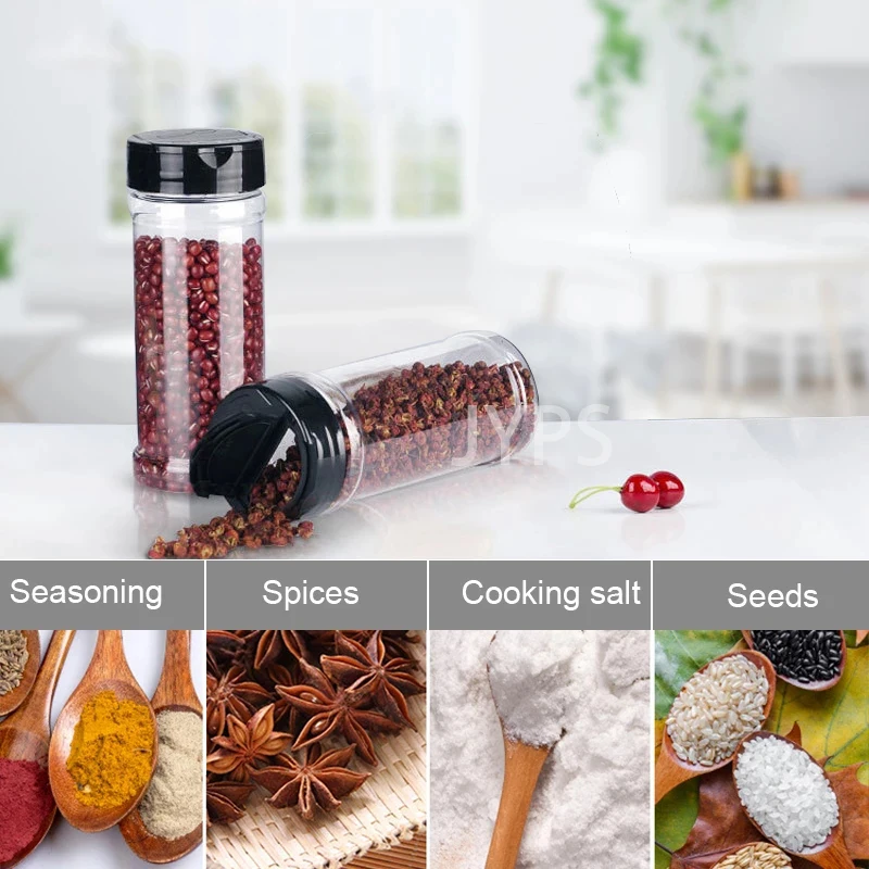 5/10/15/20 قطعة الملح والفلفل الهزازات التوابل الجرار التوابل الحاويات البلاستيكية لا تحتوي على BPA علبة مجموعة المطبخ السكر وعاء #2
