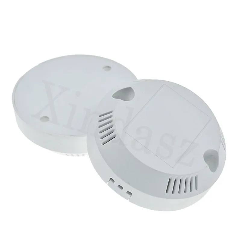 5pcs/Lot 70*70*23mm LED Drive Enclosure Plastic for Smoke Detector Alarm Round Electronics Plastic Housing