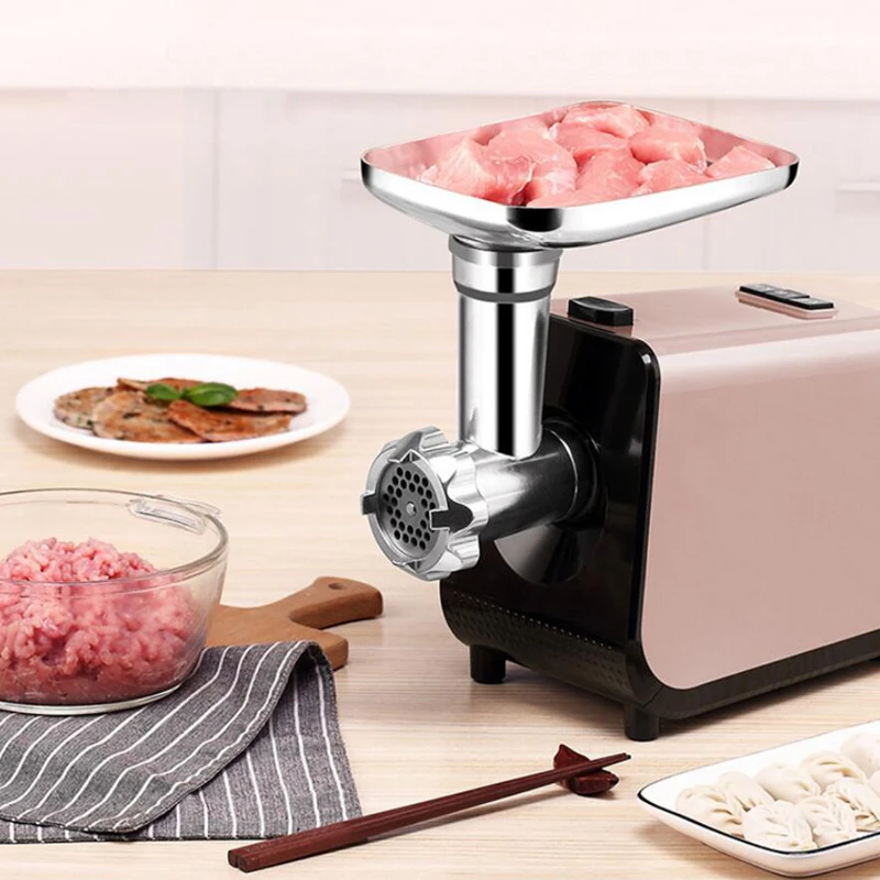 Meat Grinder Heavy Duty 3 in 1 Electric Powerful Home Sausage Stuffer Meat Mincer Food Processor with Tomato Juicer