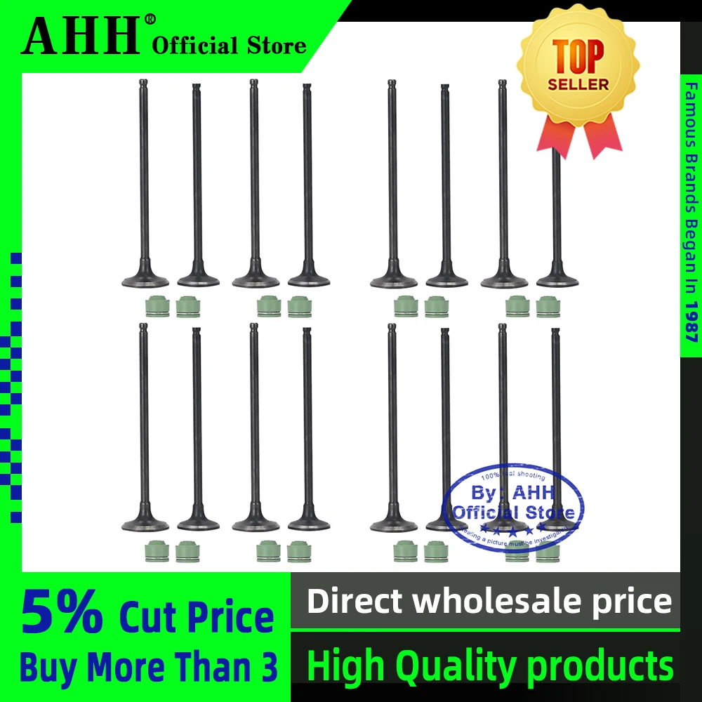 

AHH 8 Pairs Intake Exhaust Valves with Oil Seal For HONDA CBR250 MC19 MC22 JADE Hornet CB250 250 NC19 NC22 Accessories