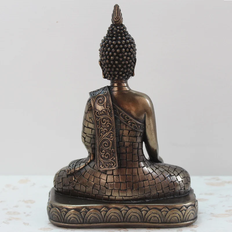 Buddha Statues Thailand Buddha Statue Sculpture Home Decor Office Desk Ornament Vintage Gift Figurine Hindu Siting Buddha