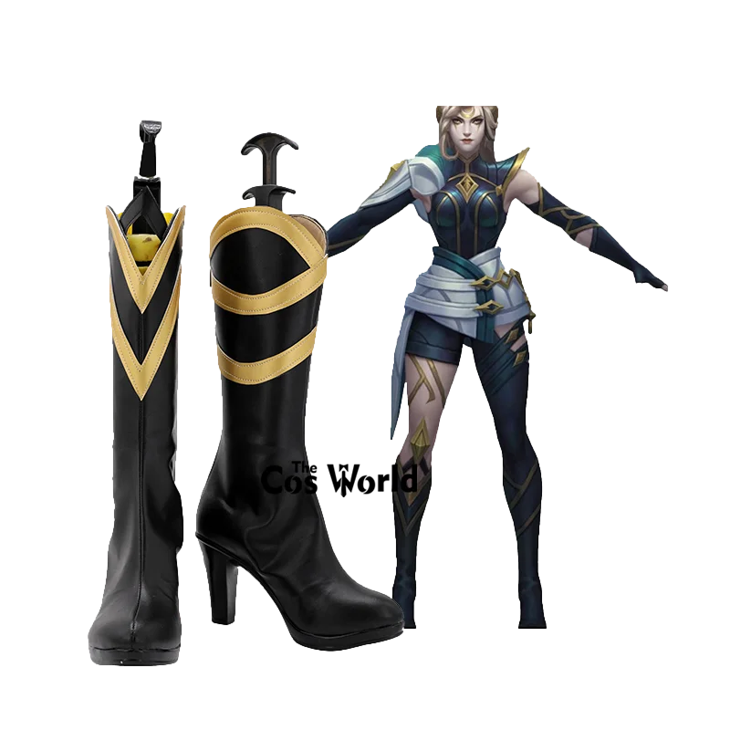 LOL Diana Games Customize Cosplay High Heels Shoes Boots