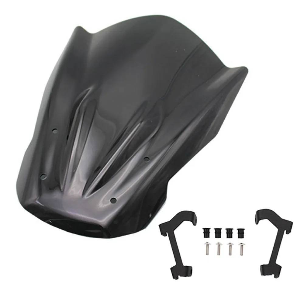 Windshield Windscreen with Mounting Bracket For YAMAHA MT07 MT 07 2014 2015 2016 2017 For FZ-07 FZ07 FZ 07 Wind Deflectors