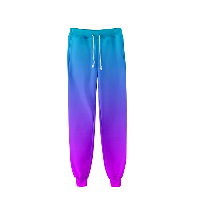 

Plus Size Colourful Gradient Costume 3d Jogger Harem Pant Men Women Long Loose Trousers Rainbow Cool 3D Fitness Pants Sweatpants