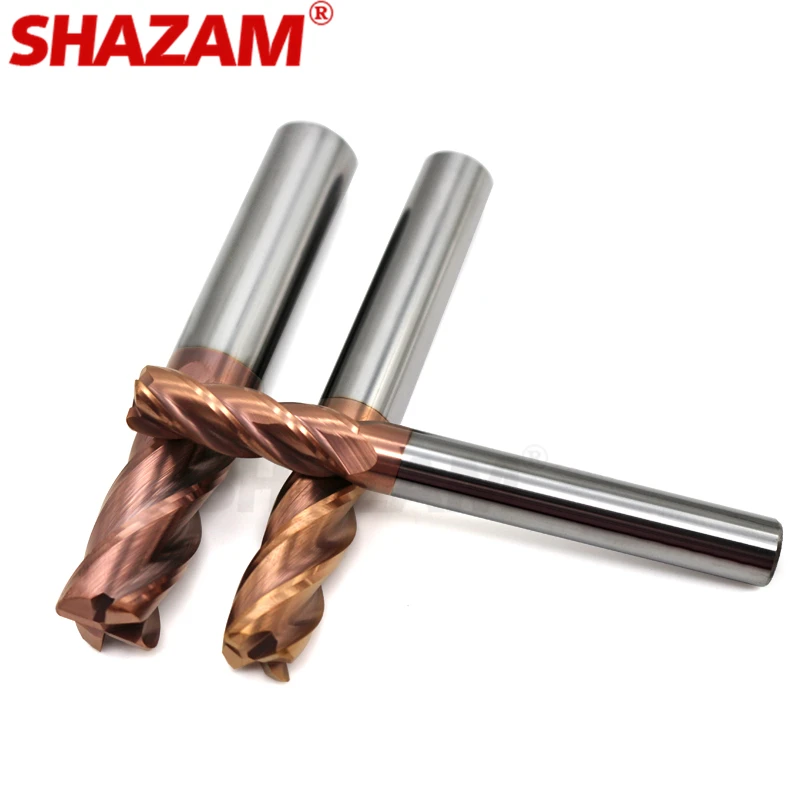 Imagem -03 - Shazam Milling Cutter Machine Tools Revestimento da Liga Ferramenta de Aço Tungstênio Cnc Maching Hrc55 Endmill 11