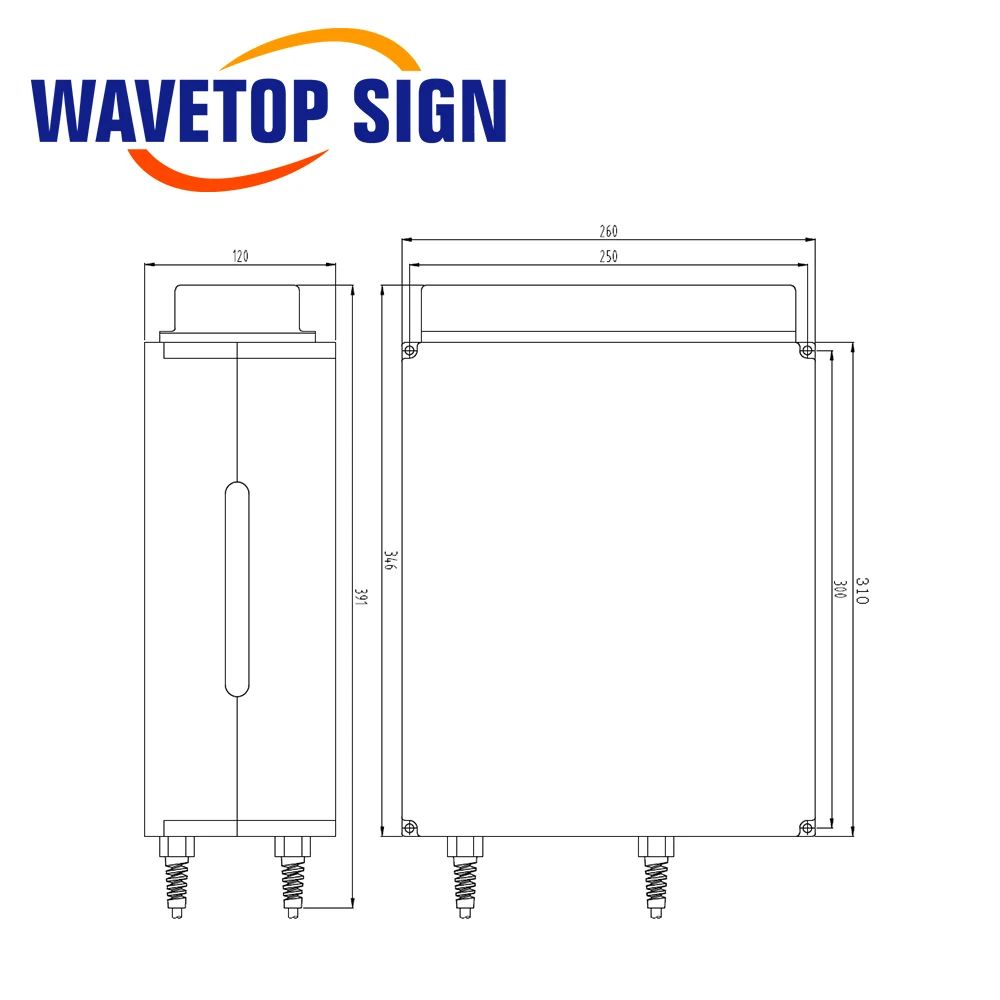 WaveTopSign Raycus 20 Вт 30 Вт 50 Вт Импульсный волоконный лазер с Q-переключением 1064 нм Высококачественный лазерный модуль для волоконной лазерной маркировки