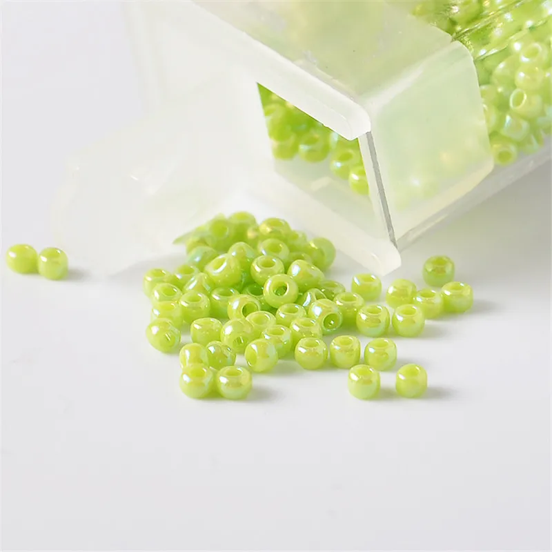 2,2mm Japan TOHO Runde Perlen 11/0 Opaque Regenbogen Farbe 10g Glas Seed Bead Für Handarbeiten Handarbeit DIY Armband schmuck Machen – Detail 5