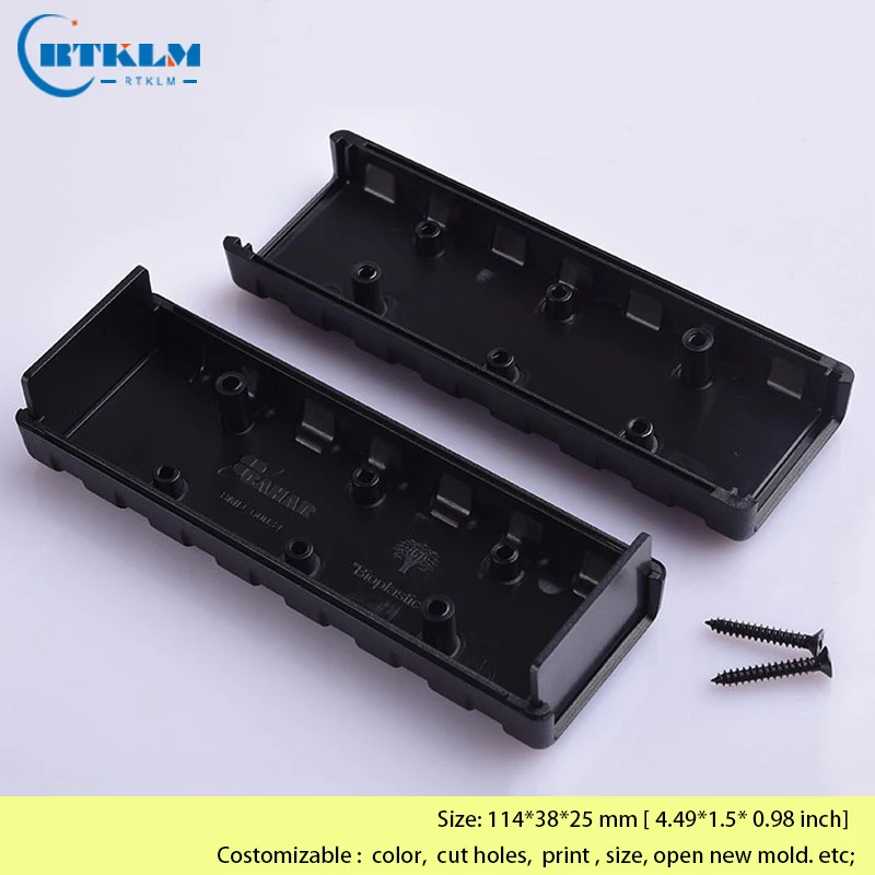 Desktop junction box ABS plastic enclosures DIY speaker electric box Instrument electrical box 114*38*25 mm