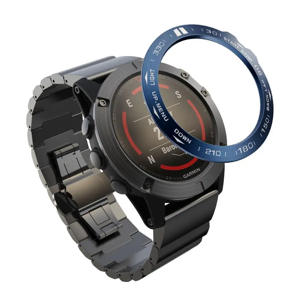 Steel Protection Bezel Ring Case For Garmin Fenix 5X 5XPlus 3 3HR Watch Styling speed Adhesive Anti Scratch Metal Cover Frame
