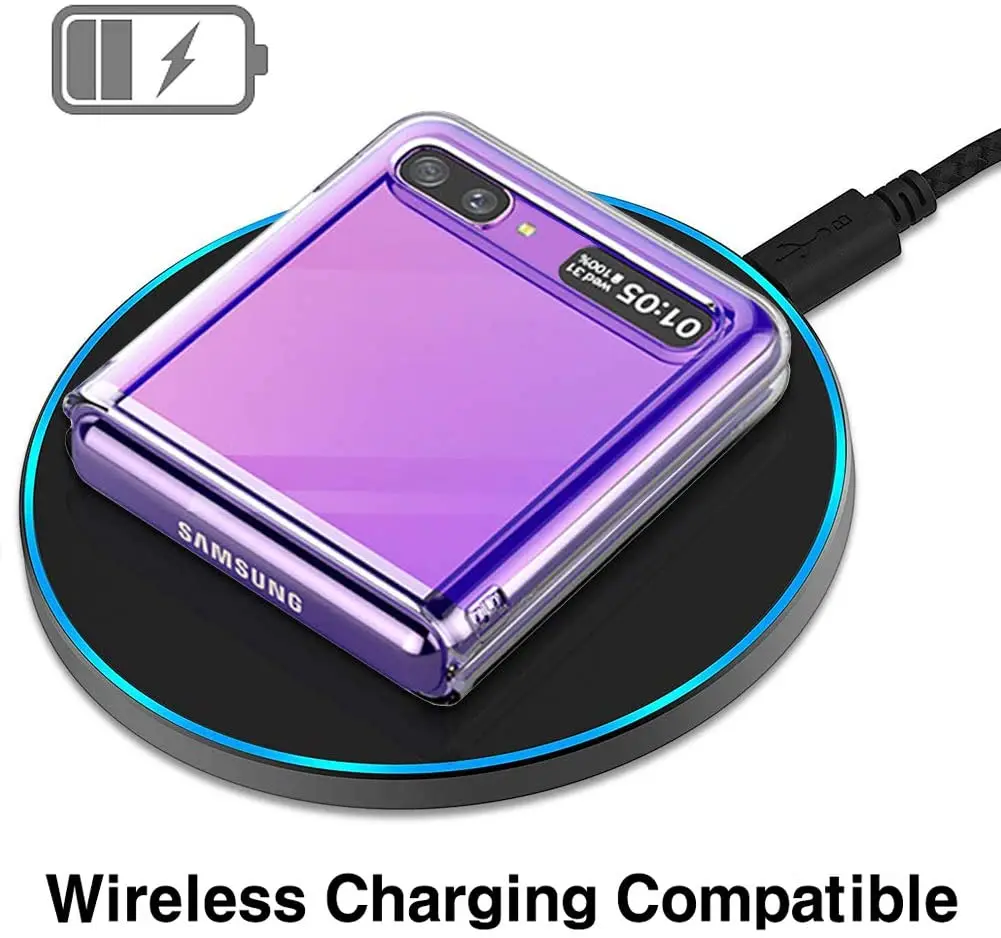 For Samsung Galaxy Z Flip 6 Flip5 Flip3 Flip4 Flip2 Z Flip PC Hard Case Protective Shell Shockproof Slim Crystal Back Cover