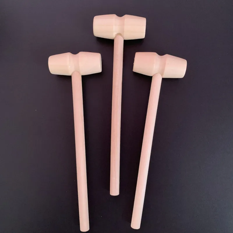 1Pc Mini Wooden Hammer Wood Mallets For Seafood Lobster Crab Leather Crafts Jewelry Crafts Dollhouse Playing House