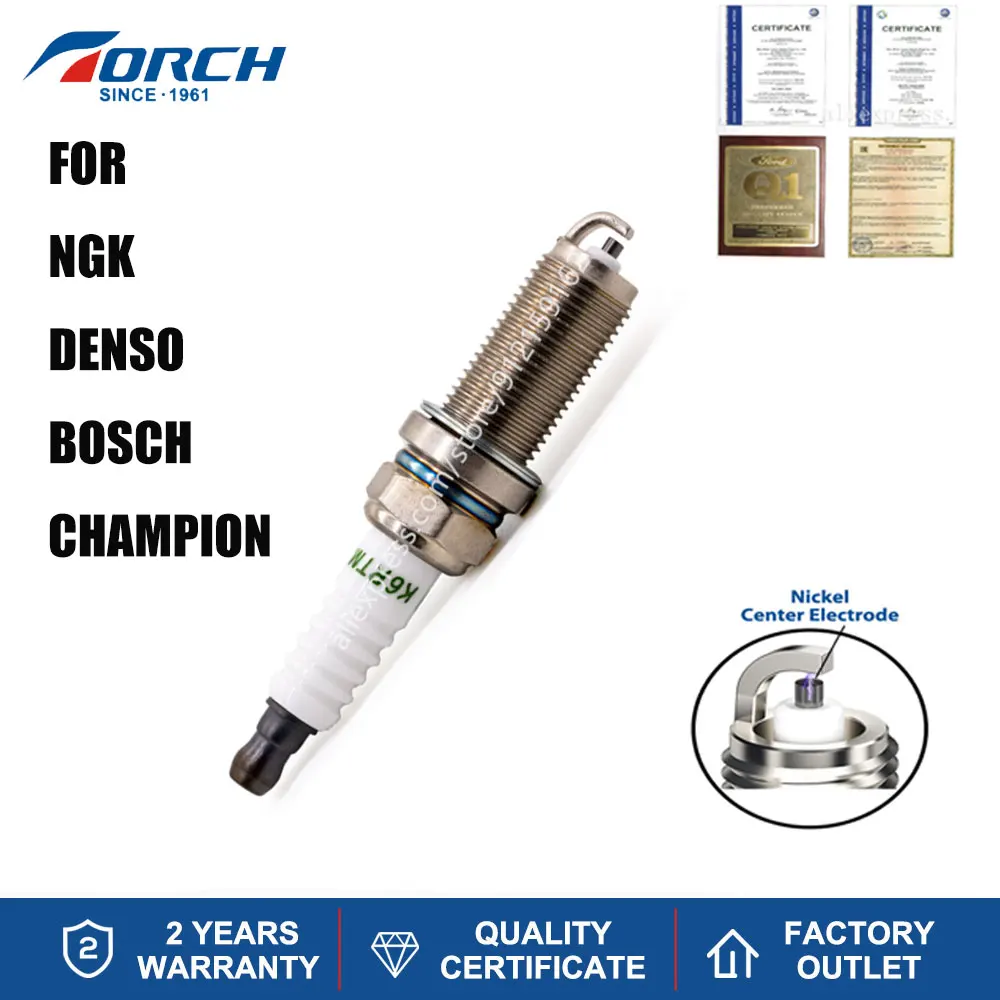 1PCS Original Spark Plug TORCH K6RTM3 Replace for Mitsubishi MN137919 4A90/4A90M/4A90S 1.3L 4A91/4A91S 1.5L 4A92/4A92S 1.6L