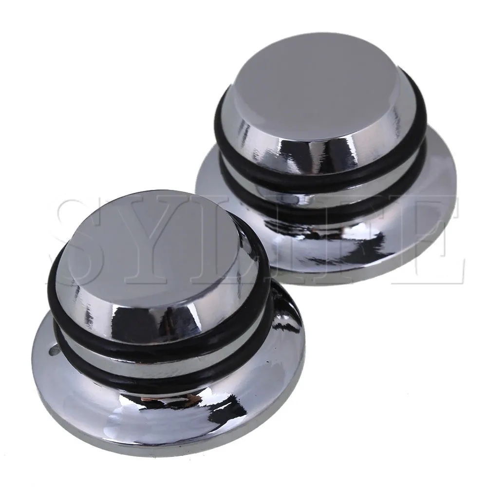 4 Pieces Chrome Plated Speed Control Dome Knob for Electric Guitar Silver