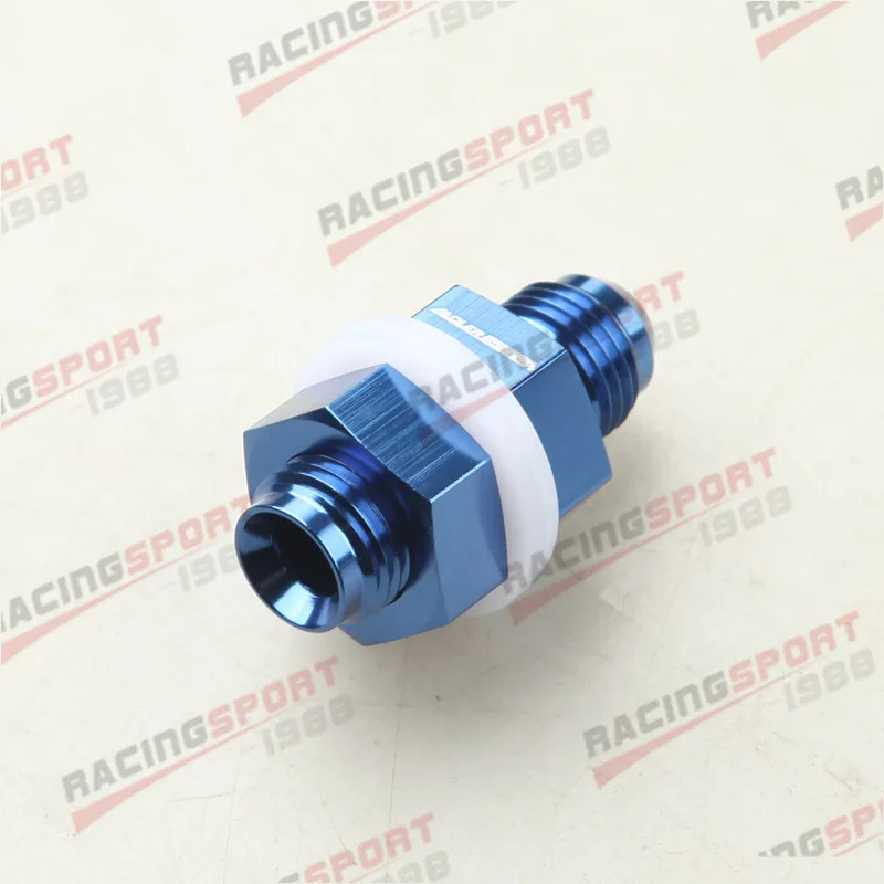 Aluminum Fuel Cell Bulkhead Fitting AN6 AN8 AN10 AN12 AN16 Accessories Black Fuel Cell Bulkhead Adapter Fitting