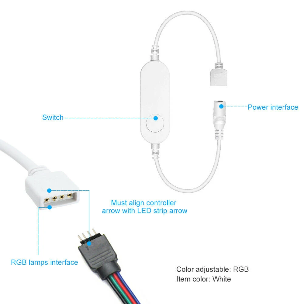 Homekit WiFi Smart Mini Led Controller DC5V 12V 24V RGB Strip Controller 4Pin APP Remote Siri Voice Control