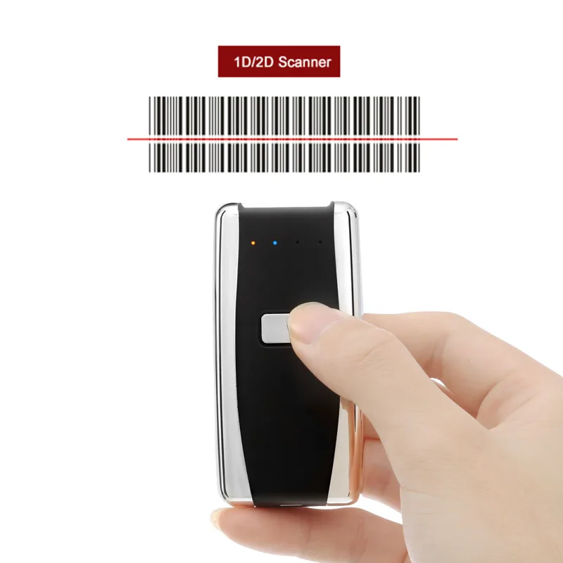 

1D laser 2D Mini bluetooth barcode scanner