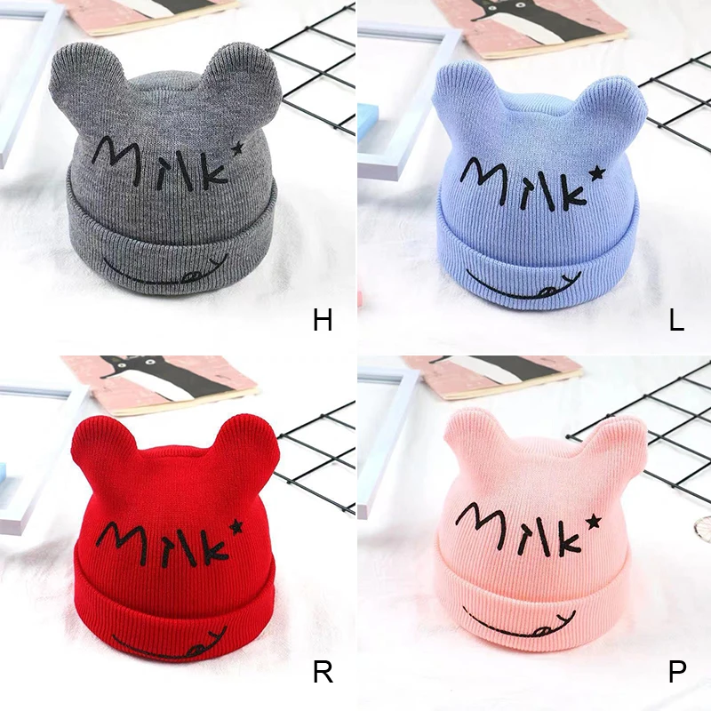 Unisex Knitted Children Hats  Infant Hood Cute Cartoon Baby  Warm Hat Autumn Winter 2022 For Baby