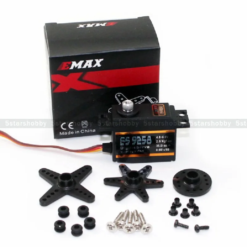 EMAX ES9258 Metallo Digitale Cuscinetto Servo di Coda per RC 450 500 Elicottero