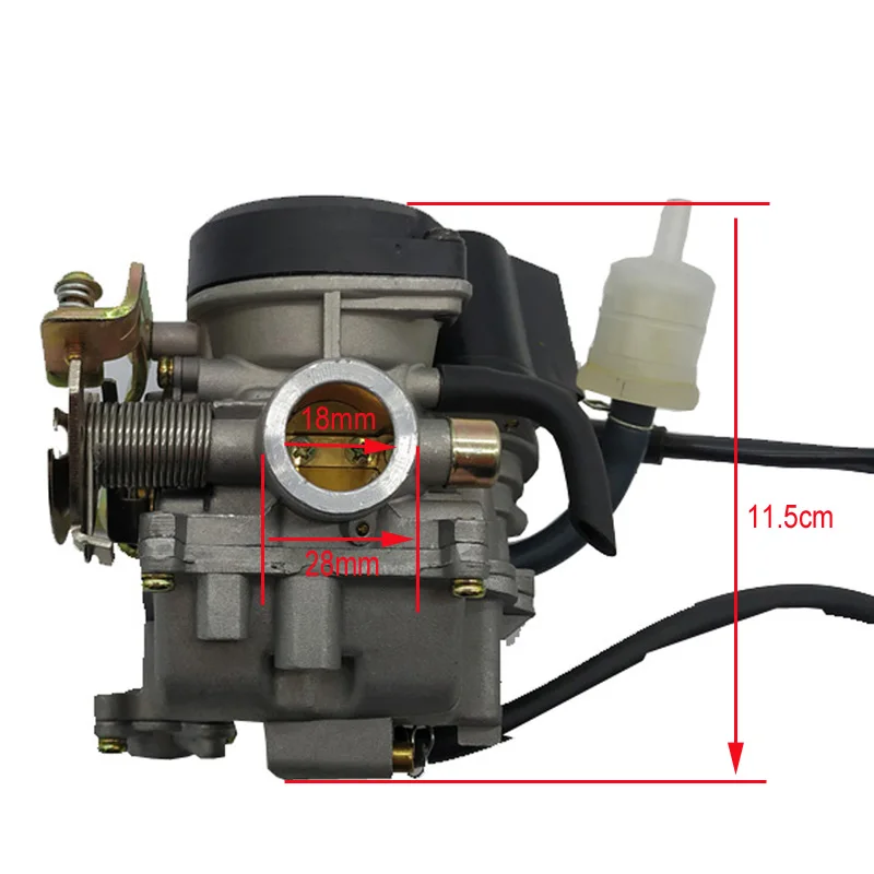 DUPANQ PD18J GY6 50cc SCOOTER MOPED CVK CARBURETOR CARB 139QMB 139QMA ATV QUADS GO-KART BUGGY Kymco Agility 50 Carburetor