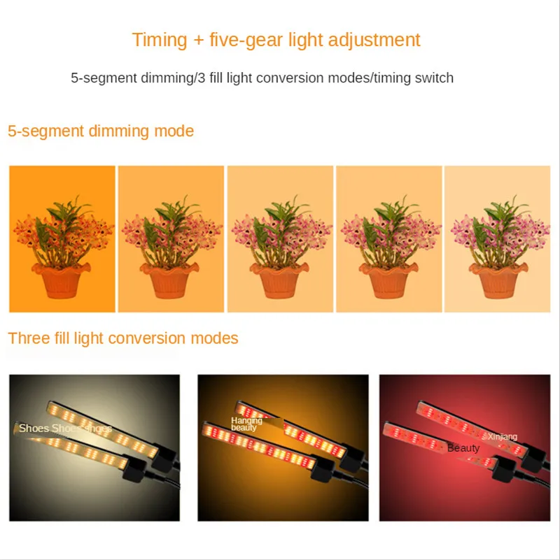 Growth Lights Indoor Solar Spectrum Potted Vegetable Ruit Light Lamp72/leds Plants Indoor Garden Led Growing Grow Light