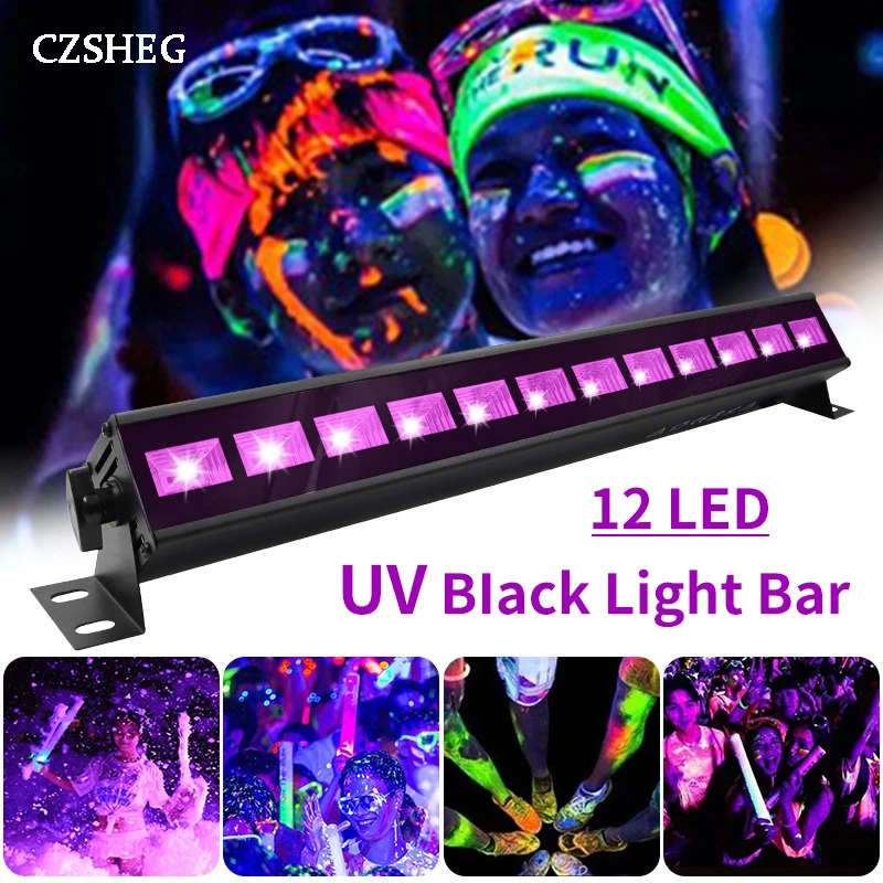 6LED 9LED 12LED 18LED Disco UV Black Light DJ 36W Par Light UV Party Christmas Bar Light Laser Stage Light UV Wall Washer