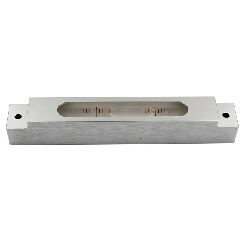 HACCURY Metal Mini Spirit Level Bubble Long Strip Level Ruler Machine Installation Tool 4