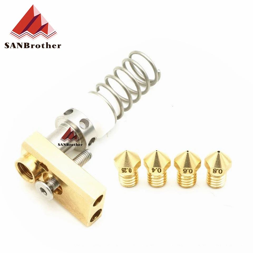 3D Printer Upgrade UM2+ 2 + UM2 Extended+ Olsson Block Nozzle Hot end Kit for 1.75/3mm filament Heater block Whole Price